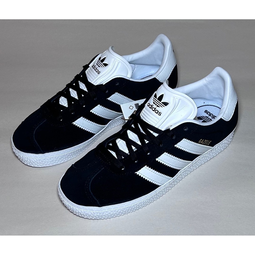Adidas Originals Gazelle C Kids Sneakers Black White Suede BB2507 Size 2 US